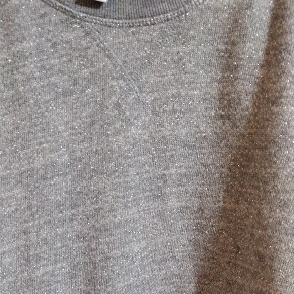 Old Navy Vibrant And Fun Gray Sparkle Sweatshirt - Picture 3 of 4